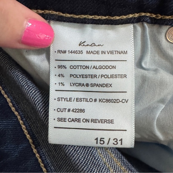 KanCan Curvy Blairen Ultra High Rise Flare Jeans Button Fly 15 31 - Picture 9 of 9